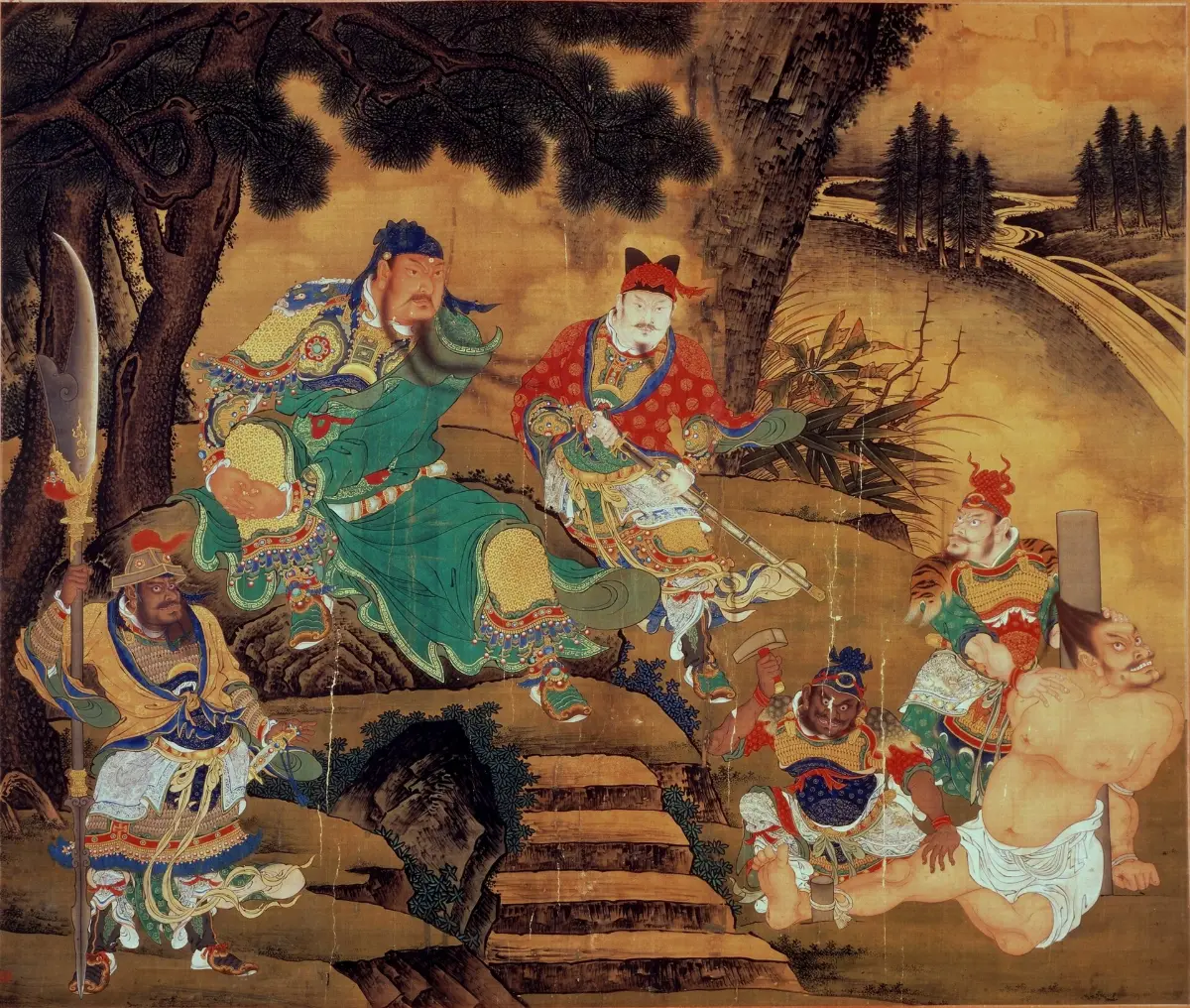 商喜《关羽擒将图》（明）/ Guan Yu Captures Pang De (Shang Xi, Ming)